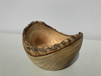 Handmade wood bowls just finished from a variety of species of trees